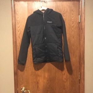 Never worn boys black Columbia coat
